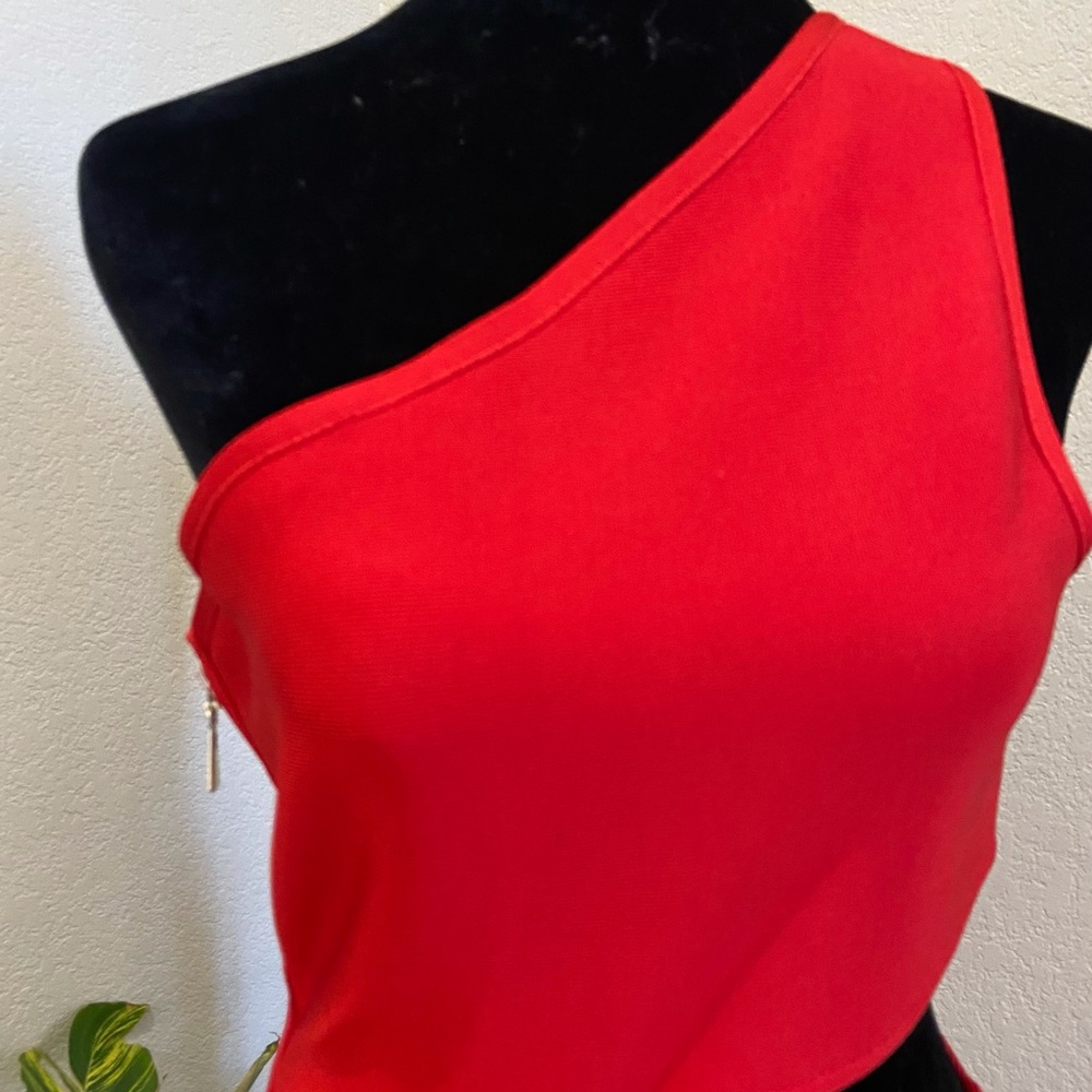 NBD Naven One shoulder cut out dress.